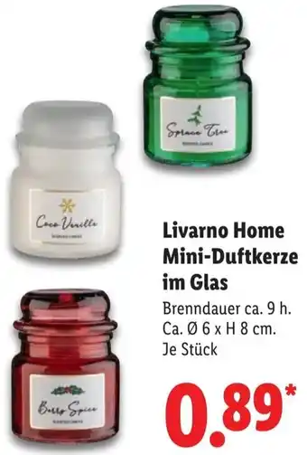 Lidl Livarno Home Mini-Duftkerze im Glas Angebot