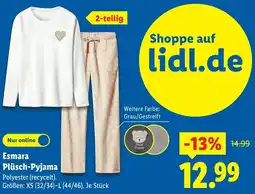 Lidl Esmara Plüsch-Pyjama Angebot