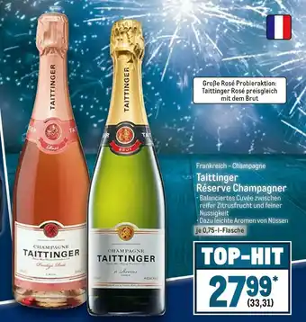 METRO Taittinger réserve champagner Angebot