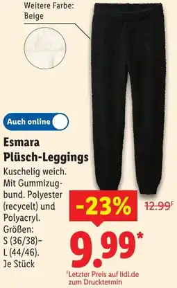Lidl Esmara Plüsch-Leggings Angebot