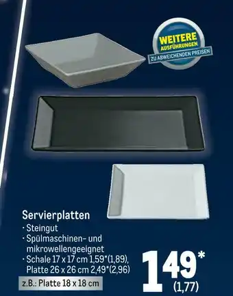 METRO Servierplatten Angebot