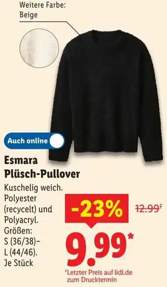 Lidl Esmara Plüsch-Pullover Angebot