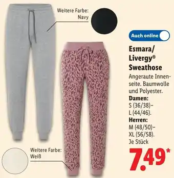 Lidl Esmara/ Livergy Sweathose Angebot