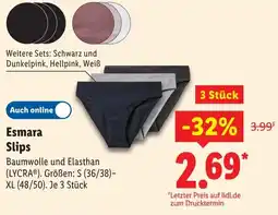 Lidl Esmara Slips Angebot