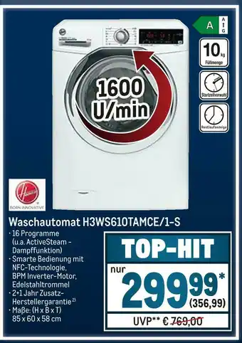 METRO Hoover waschautomat h3ws610tamce/1-s Angebot