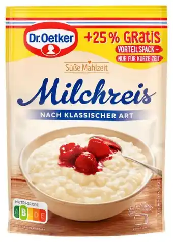 Kaufland Dr. Oetker Süße Mahlzeit Milchreis Nach Klassischer Art Angebot