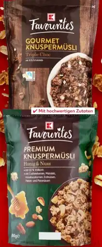 Kaufland K-Favourites Gourmet-Müsli Triple Choc Angebot