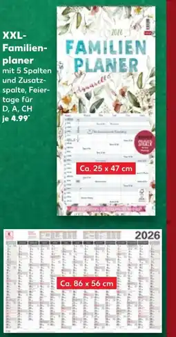Kaufland Familienplaner XXL- 2026 Angebot