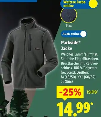 Lidl Parkside Jacke Angebot