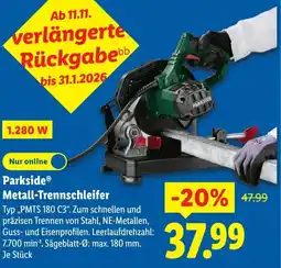 Lidl Parkside Metall-Trennschleifer Angebot