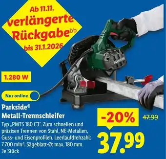 Lidl Parkside Metall-Trennschleifer Angebot