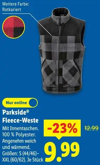 Lidl Parkside Fleece-Weste Angebot