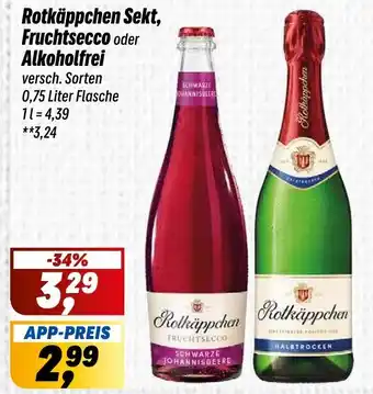 Simmel Rotkäppchen Sekt, Fruchtsecco oder Alkoholfrei Angebot