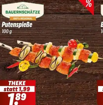 Simmel BAUERNSCHÄTZE Putenspieße Angebot