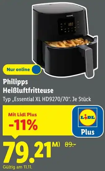 Lidl Philipps Heißluftfritteuse Angebot