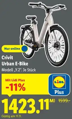 Lidl Crivit Urban E-Bike Angebot