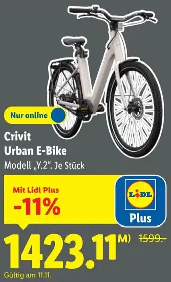 Lidl Crivit Urban E-Bike Angebot