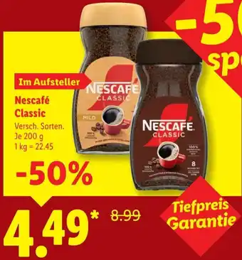 Lidl Nescafé Classic Angebot