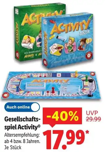 Lidl Gesellschaftsspiel Activity Angebot