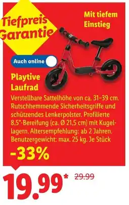 Lidl Playtive Laufrad Angebot