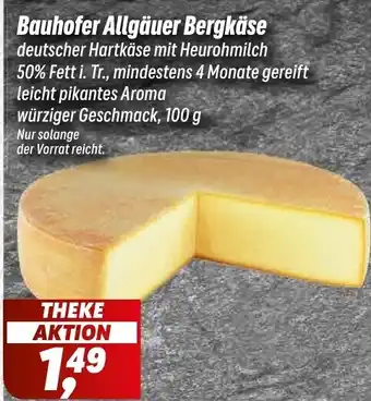 Simmel Bauhofer Allgäuer Bergkäse Angebot