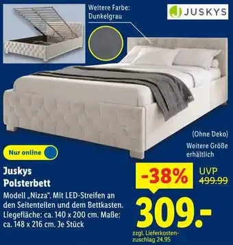 Lidl Juskys Polsterbett Angebot