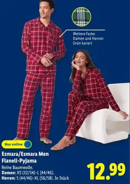 Lidl Esmara/Esmara Men Flanell-Pyjama Angebot