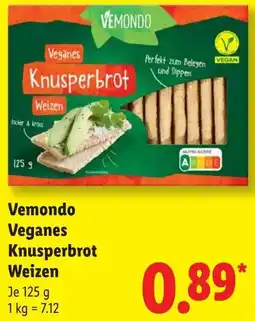 Lidl Vemondo Veganes Knusperbrot Weizen Angebot