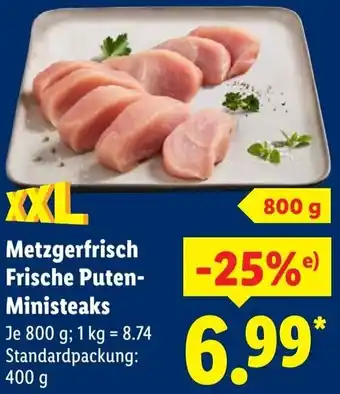 Lidl Metzgerfrisch Frische Puten Ministeaks Angebot