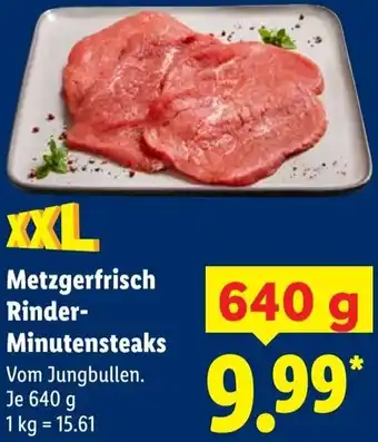 Lidl Metzgerfrisch Rinder Minutensteaks Angebot