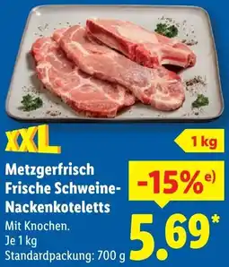 Lidl Metzgerfrisch Frische Schweine Nackenkoteletts Angebot