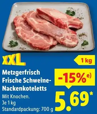 Lidl Metzgerfrisch Frische Schweine Nackenkoteletts Angebot