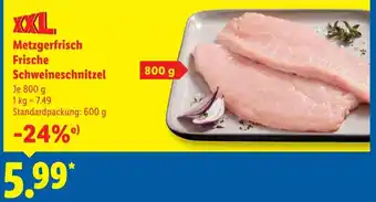 Lidl Metzgerfrisch Frische Schweineschnitzel Angebot