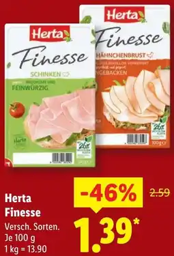 Lidl Herta Finesse Angebot