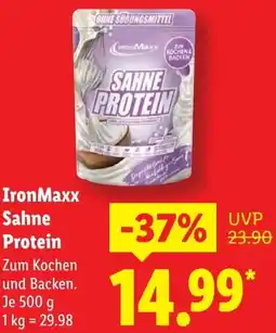 Lidl IronMaxx Sahne Protein Angebot