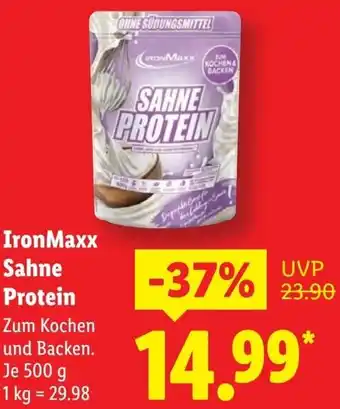 Lidl IronMaxx Sahne Protein Angebot