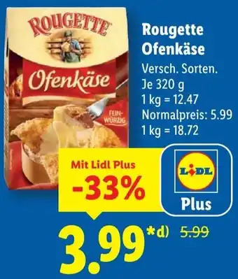 Lidl Rougette Ofenkäse Angebot