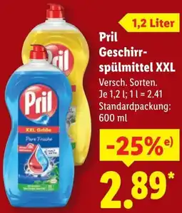 Lidl Pril Geschirrspülmittel XXL Angebot