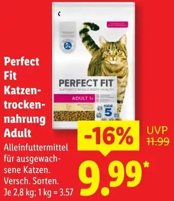 Lidl Perfect Fit Katzentrockennahrung Adult Angebot
