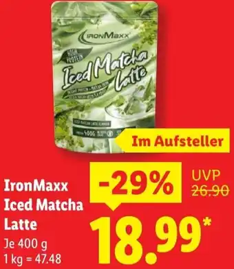 Lidl IronMaxx Iced Matcha Latte Angebot