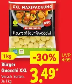 Lidl Bürger Gnocchi XXL Angebot