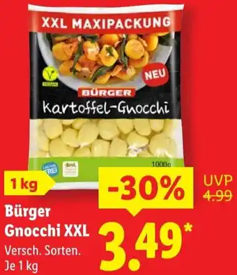 Lidl Bürger Gnocchi XXL Angebot