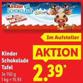 Lidl Kinder Schokolade Tafel Angebot