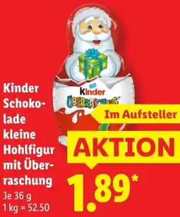 Lidl Kinder Schokolade kleine Hohlfigur mit Überraschung Angebot
