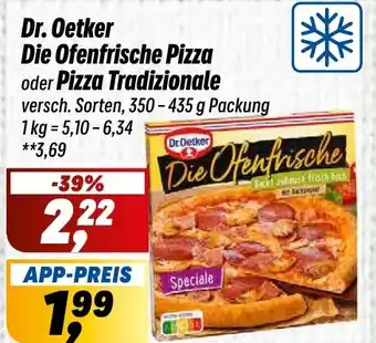 Simmel Dr. Oetker Die Ofenfrische Pizza oder Pizza Tradizionale Angebot