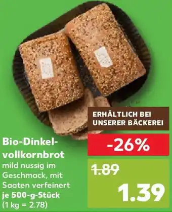 Kaufland Bio-Dinkelvollkornbrot Angebot