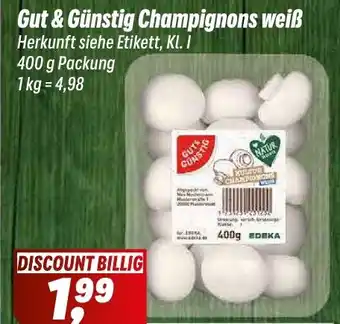 Simmel Gut & Günstig Champignons weiß Angebot