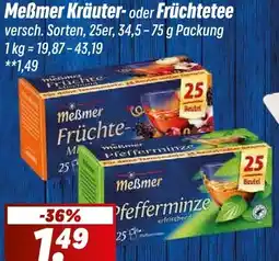Simmel Meßmer Kräuter- oder Früchtetee Angebot