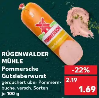 Kaufland RÜGENWALDER MÜHLE Pommersche Gutsleberwurst Angebot