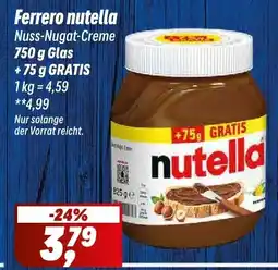 Simmel Ferrero nutella Nuss-Nugat-Creme Angebot